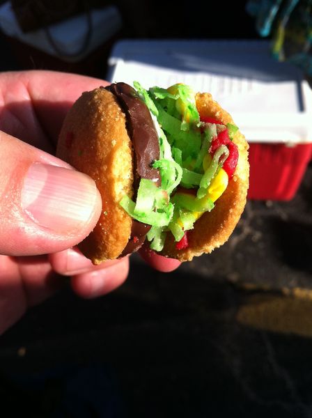 Parking Lot
A minty cheeseburger cookie
