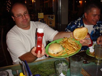 CIP
Scott shows off his (Cajun) Cheeseburger in Paradise
