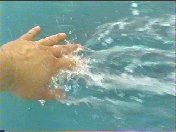 Touching the ocean as we head toward the ship